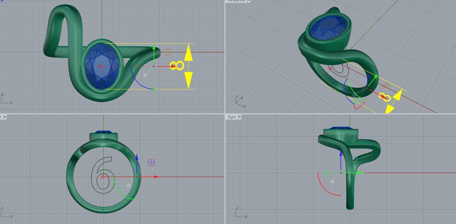 Nice ring 3D print model_3