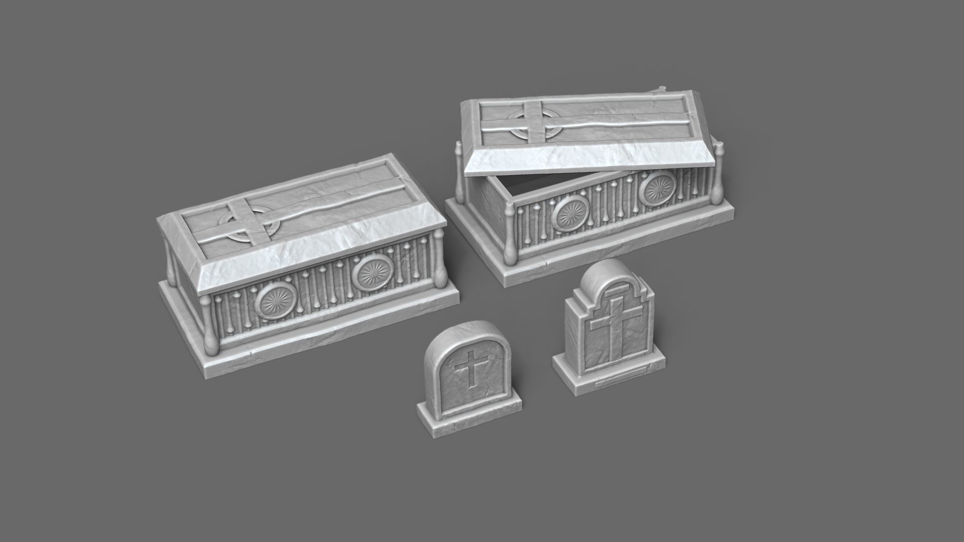 Modular RPG Dungeon Set Kit - 37 Printable Pieces 3D print model_10