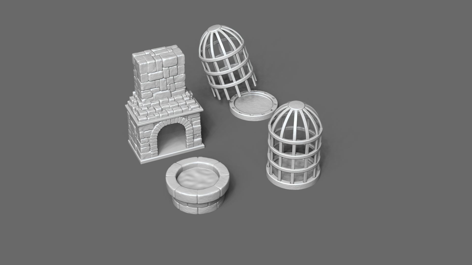 Modular RPG Dungeon Set Kit - 37 Printable Pieces 3D print model_12
