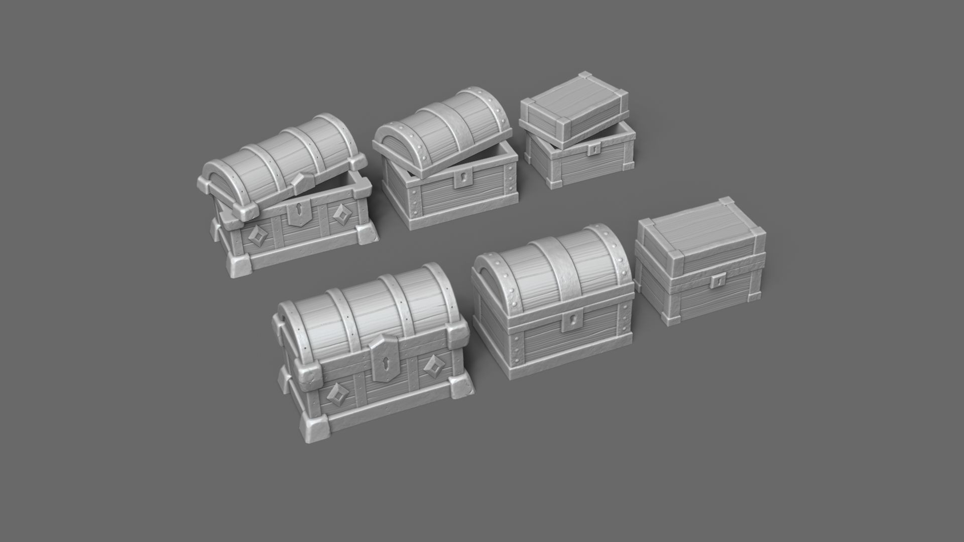 Modular RPG Dungeon Set Kit - 37 Printable Pieces 3D print model_5