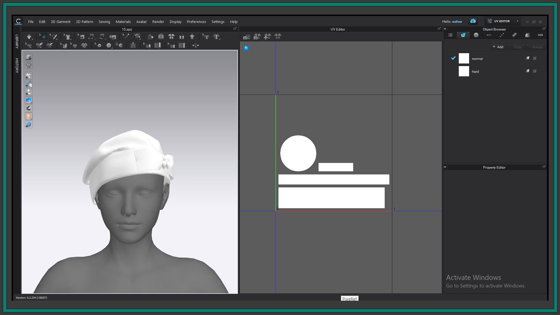 15 female hat Low-poly 3D model_18
