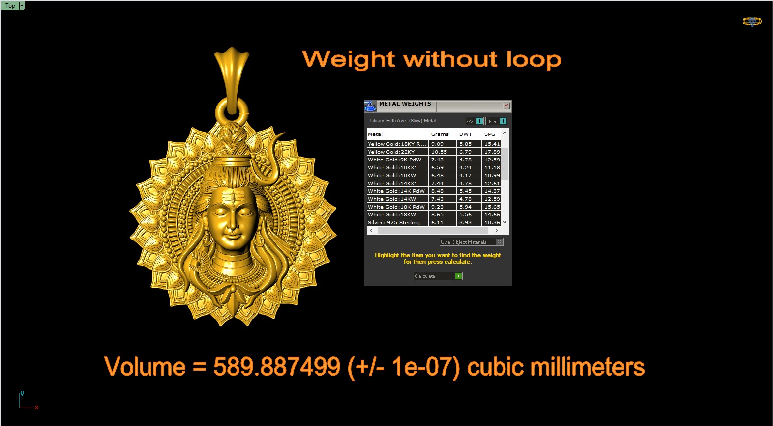 Shiva Pendant 3Dprint file-2 3D print model_2