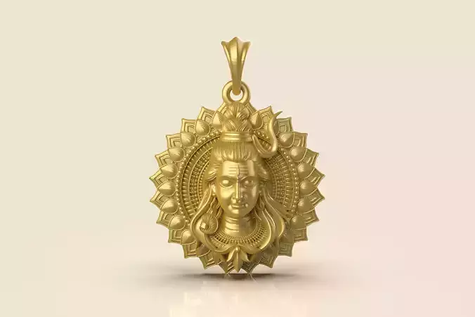 Shiva Pendant 3Dprint file-2 3D print model