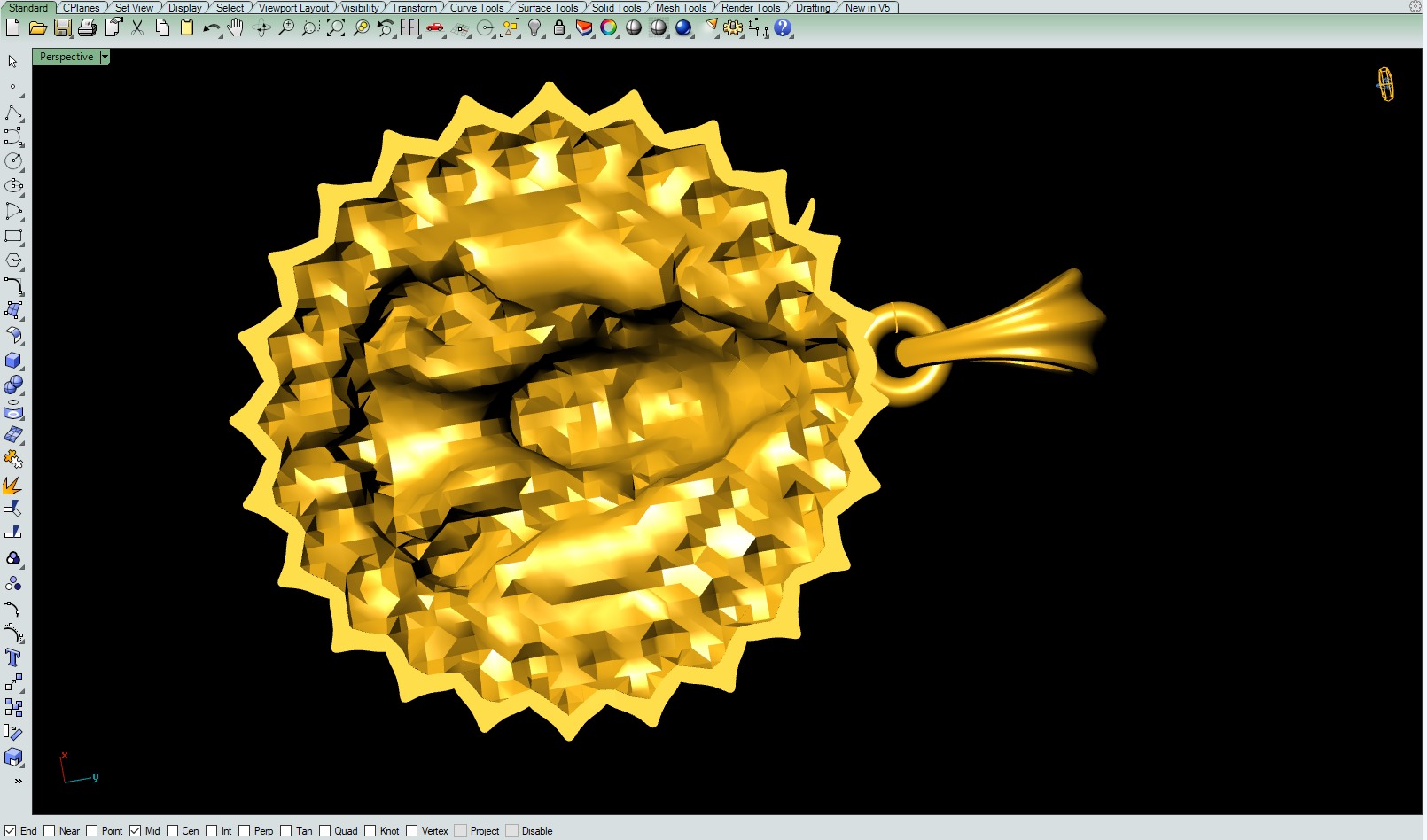 Shiva Pendant 3Dprint file-2 3D print model_8