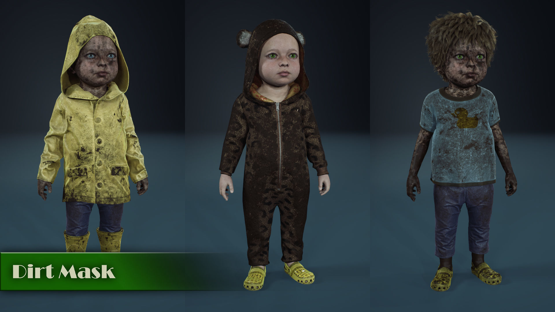 Baby Boy Low-poly 3D model_8