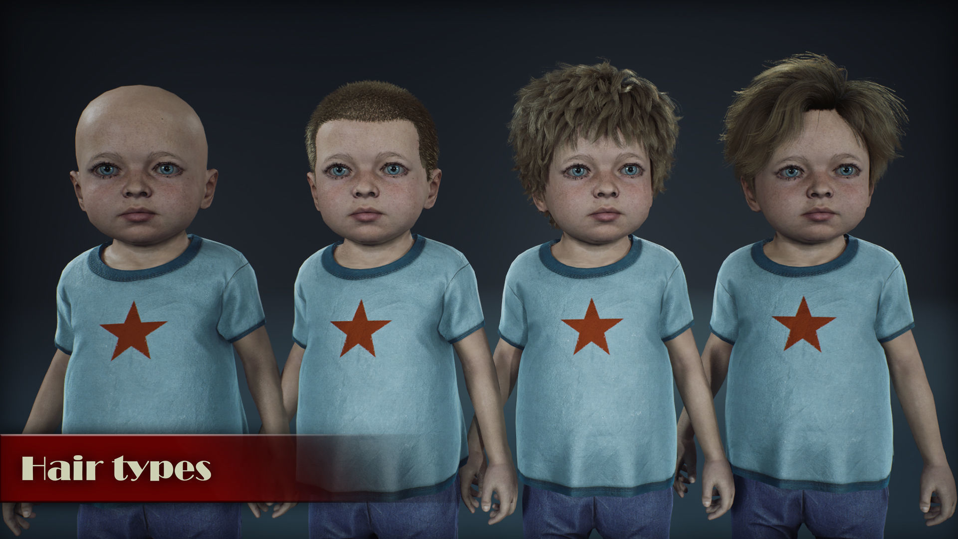 Baby Boy Low-poly 3D model_10