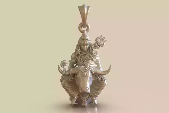 Shiva Pendant 3Dprint file-3 3D print model