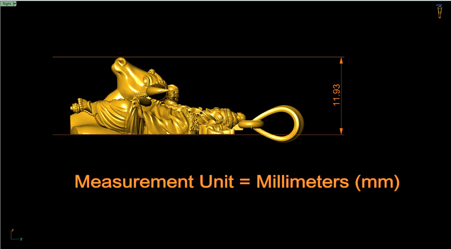 Shiva Pendant 3Dprint file-3 3D print model_5