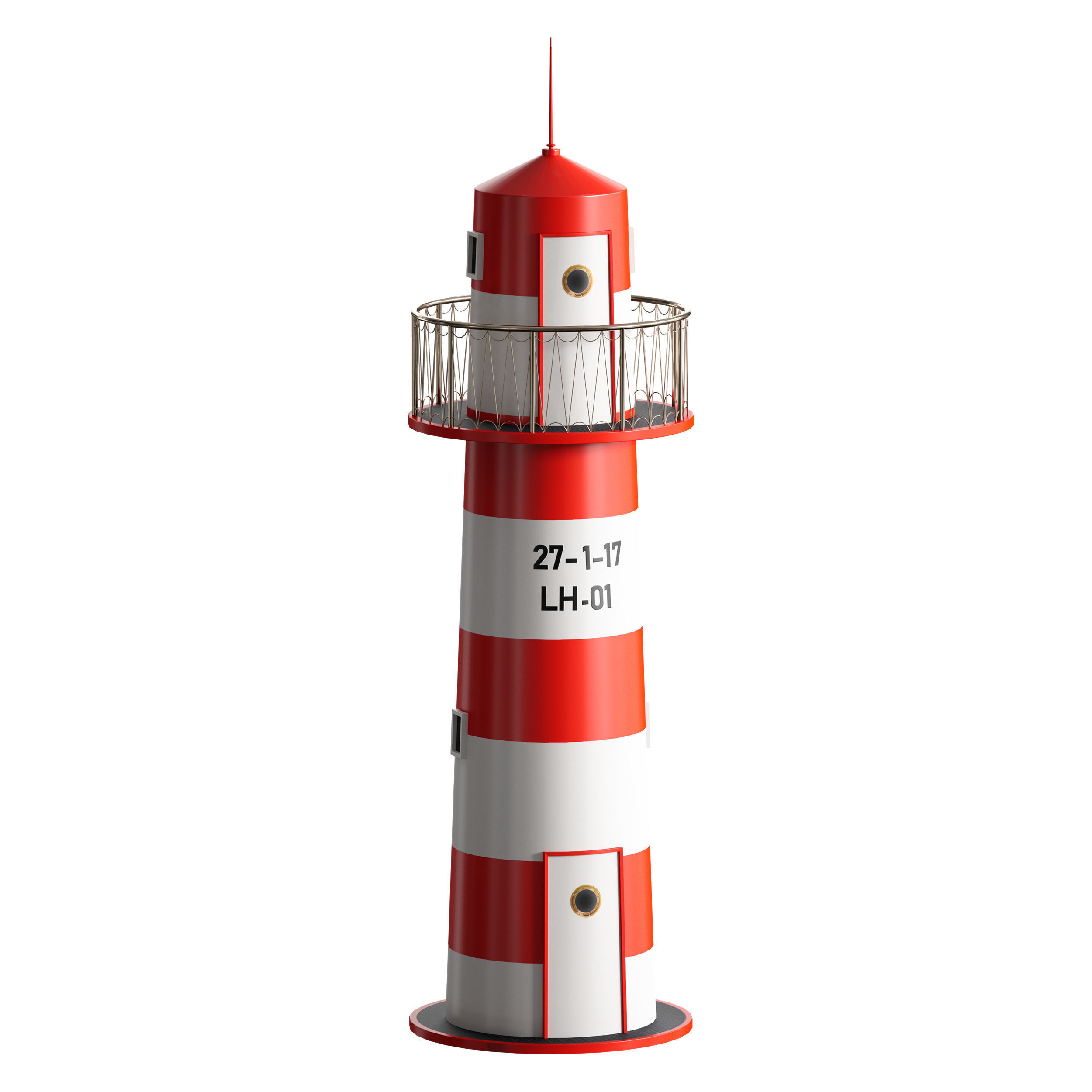 Decorative lighthouse 3D model_7