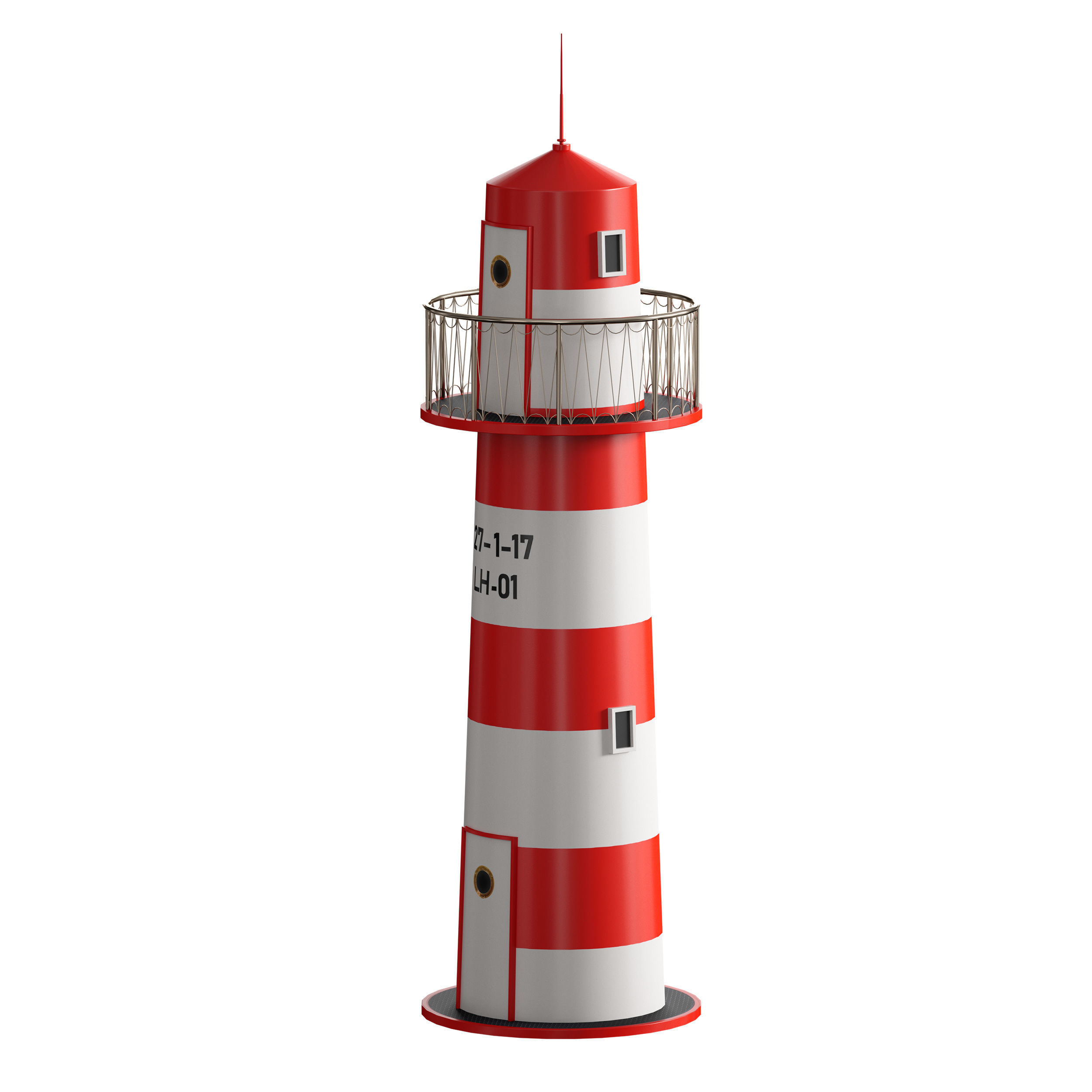 Decorative lighthouse 3D model_9