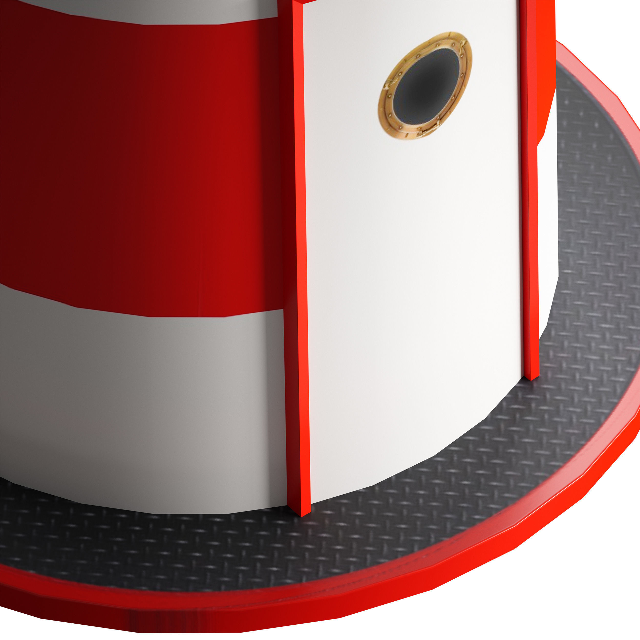 Decorative lighthouse 3D model_16