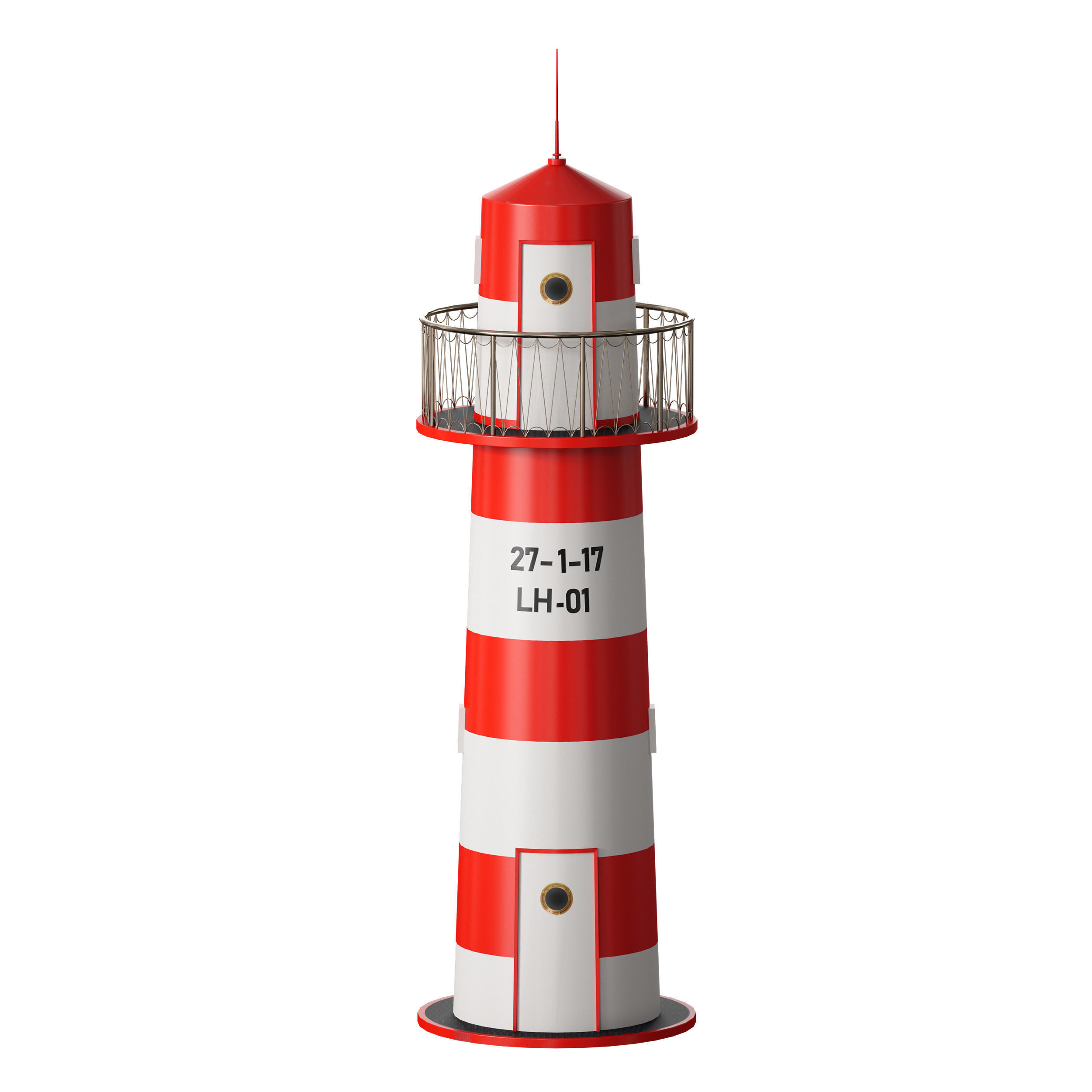 Decorative lighthouse 3D model_6