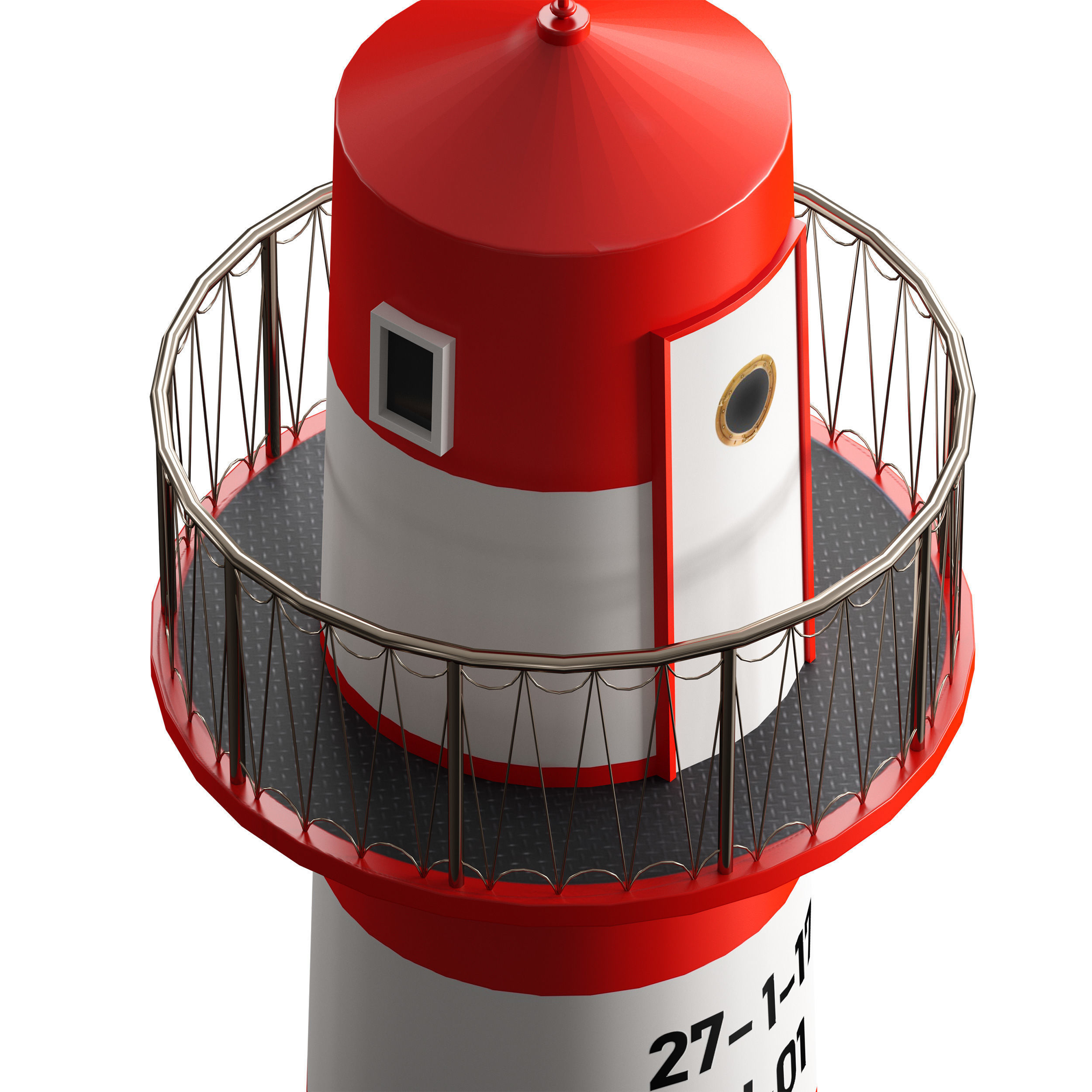Decorative lighthouse 3D model_14