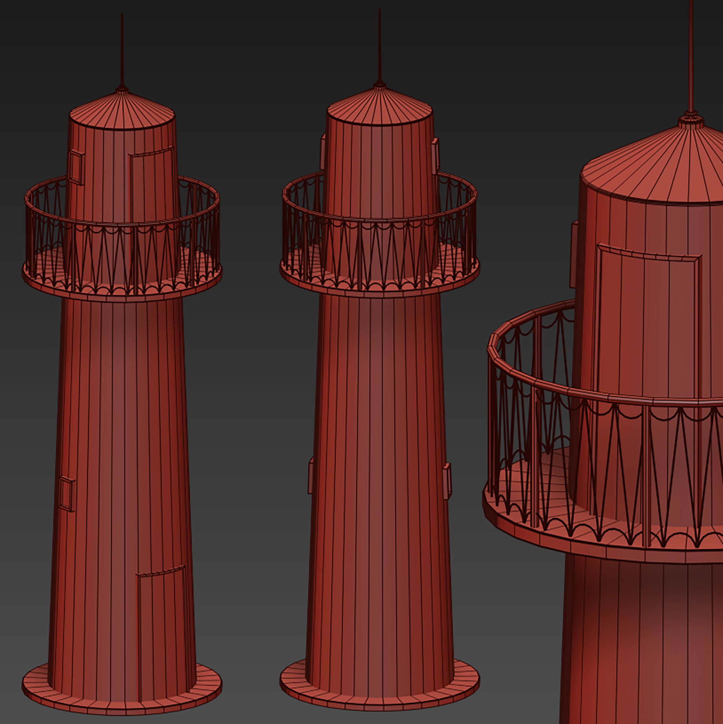 Decorative lighthouse 3D model_25