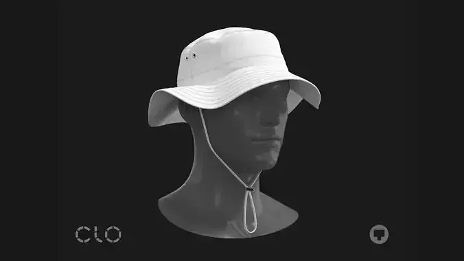 BASIC FISHING HAT genesis8 highpoly 3D model