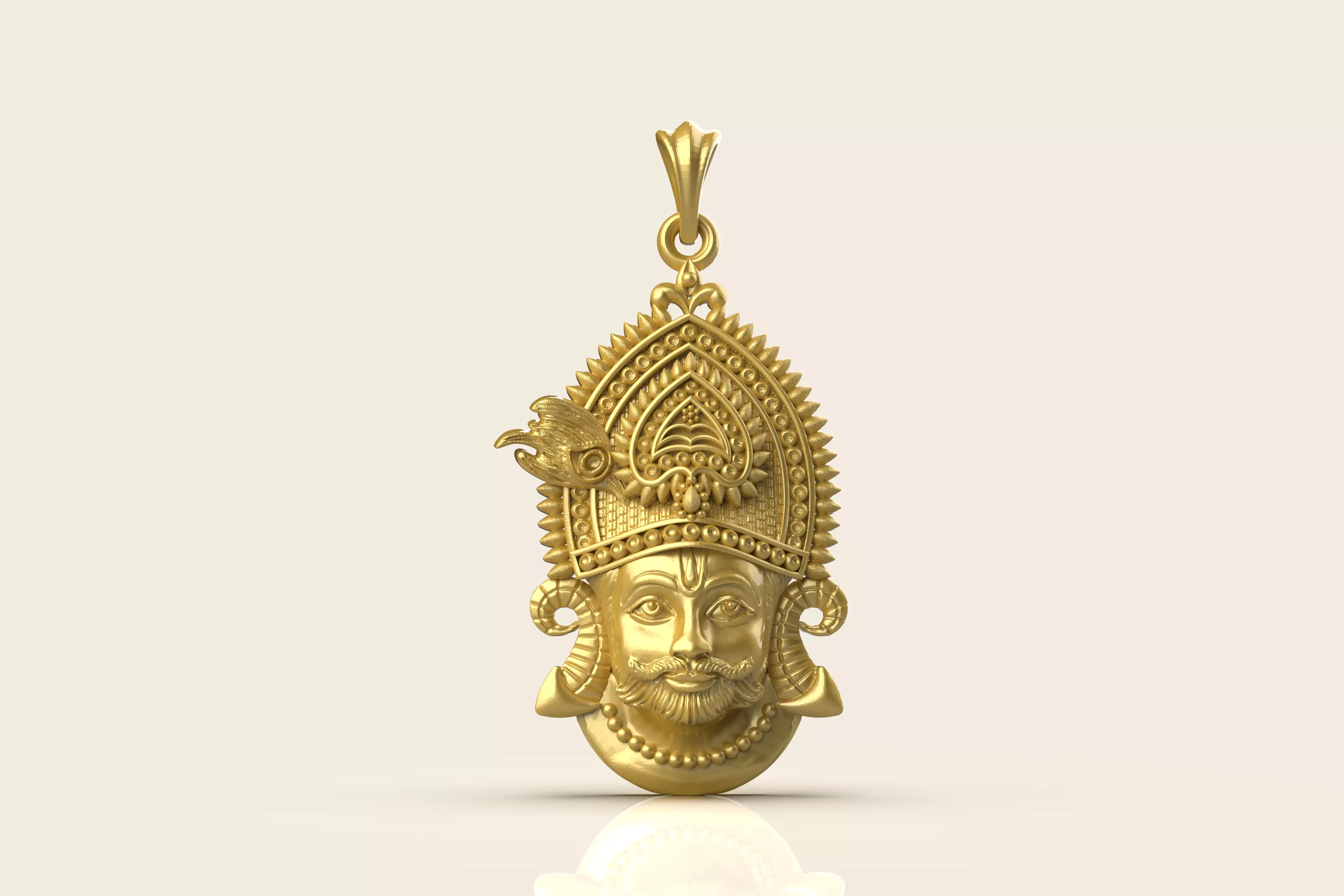 Khatu Shyam Pendant File 3D print model_0
