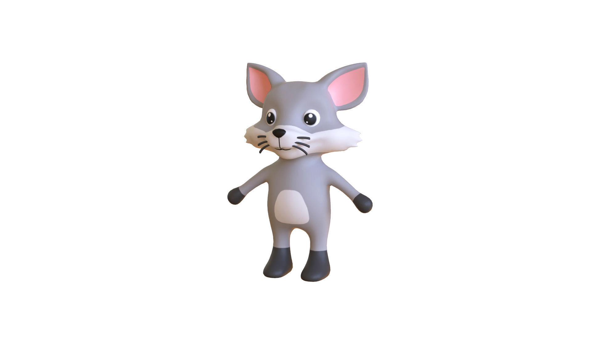 High-Quality 3D Cute Animal Character Pack 01 Low-poly 3D model_24