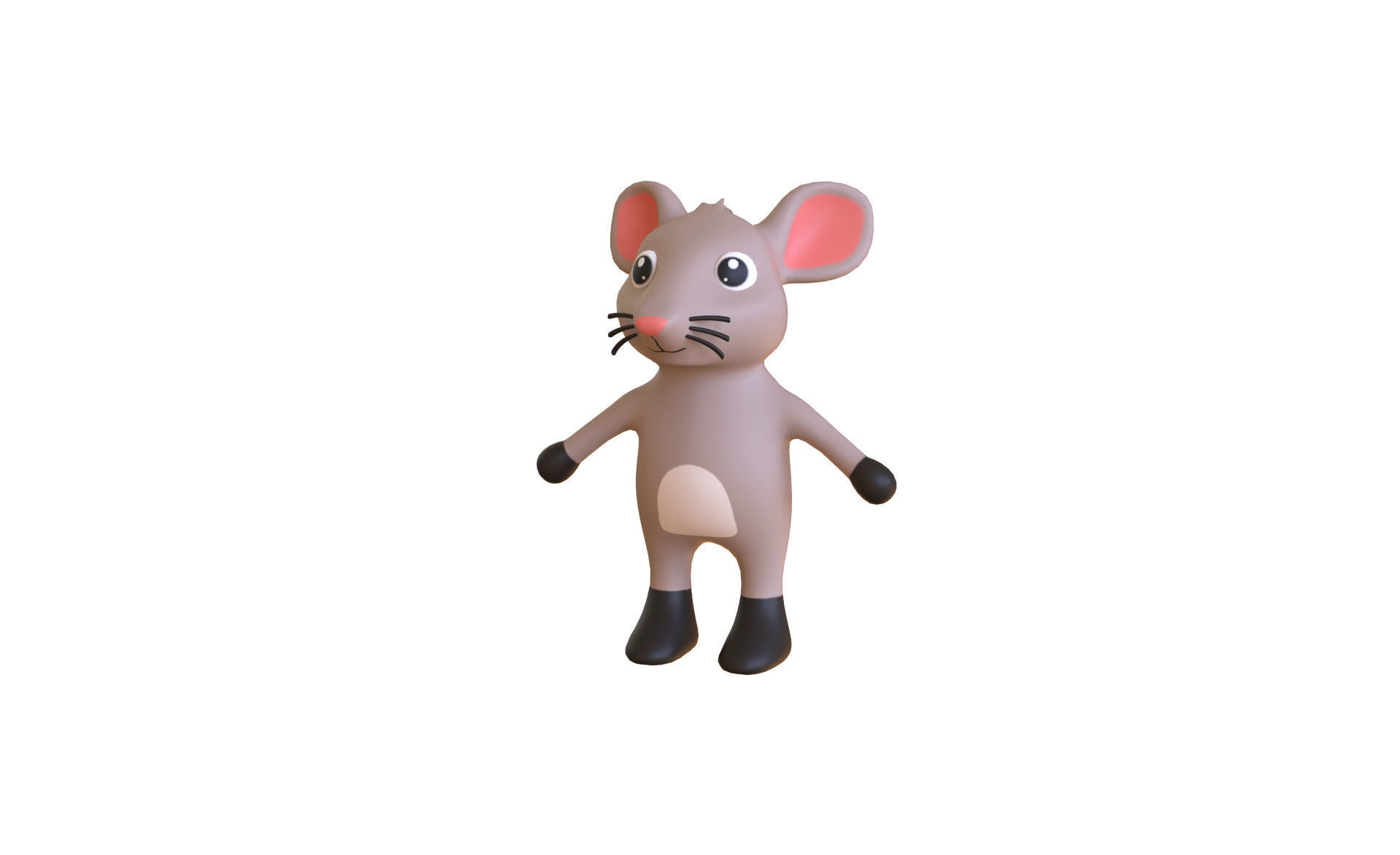 High-Quality 3D Cute Animal Character Pack 01 Low-poly 3D model_23