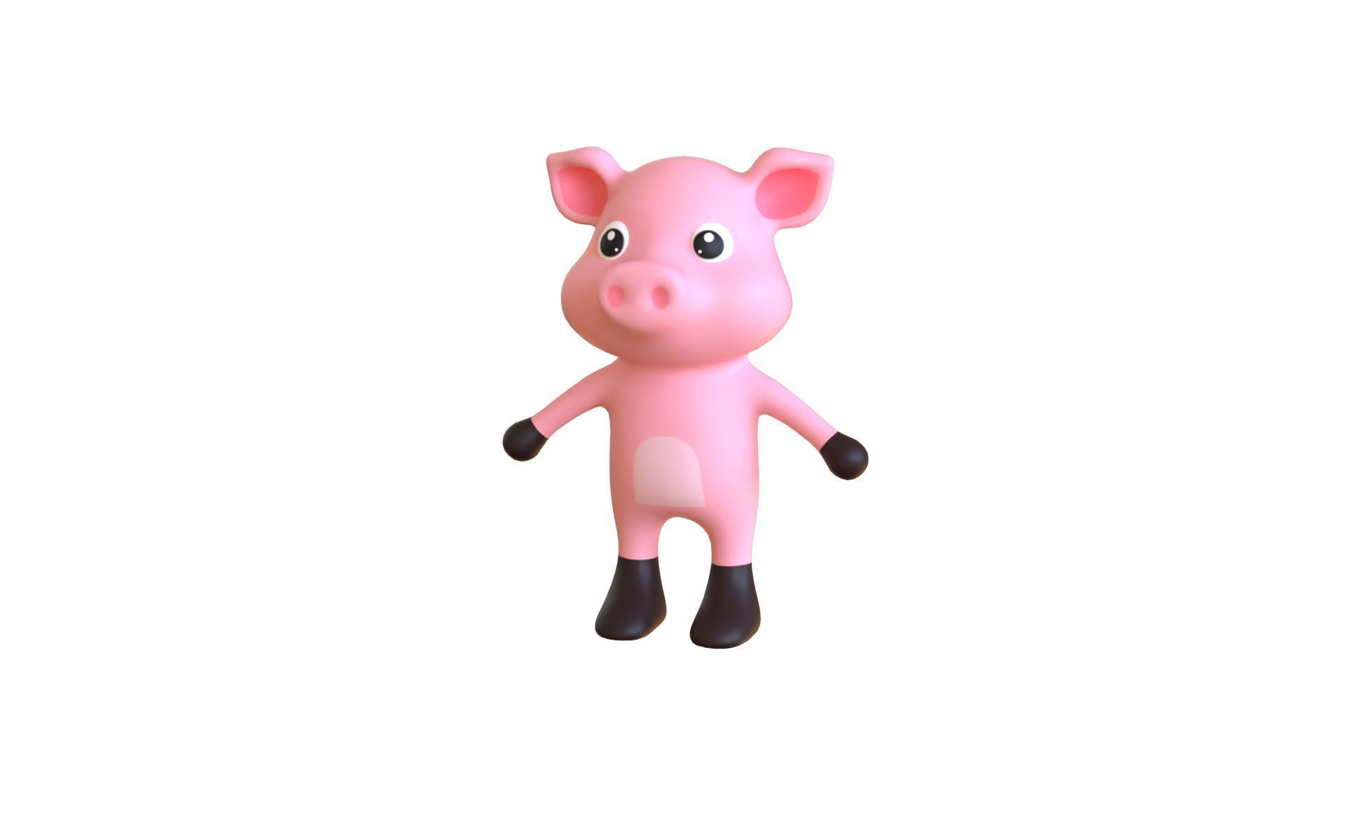 High-Quality 3D Cute Animal Character Pack 01 Low-poly 3D model_22