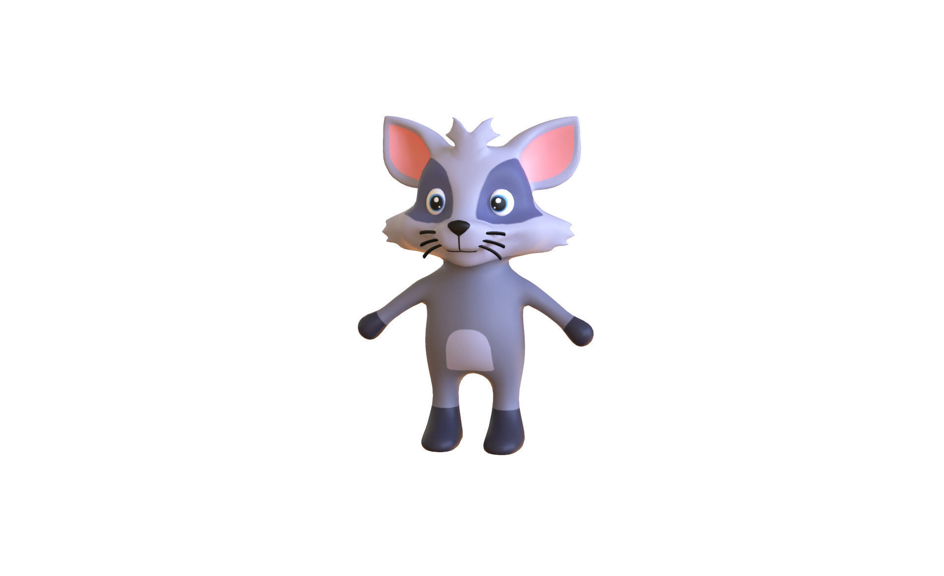 High-Quality 3D Cute Animal Character Pack 01 Low-poly 3D model_5