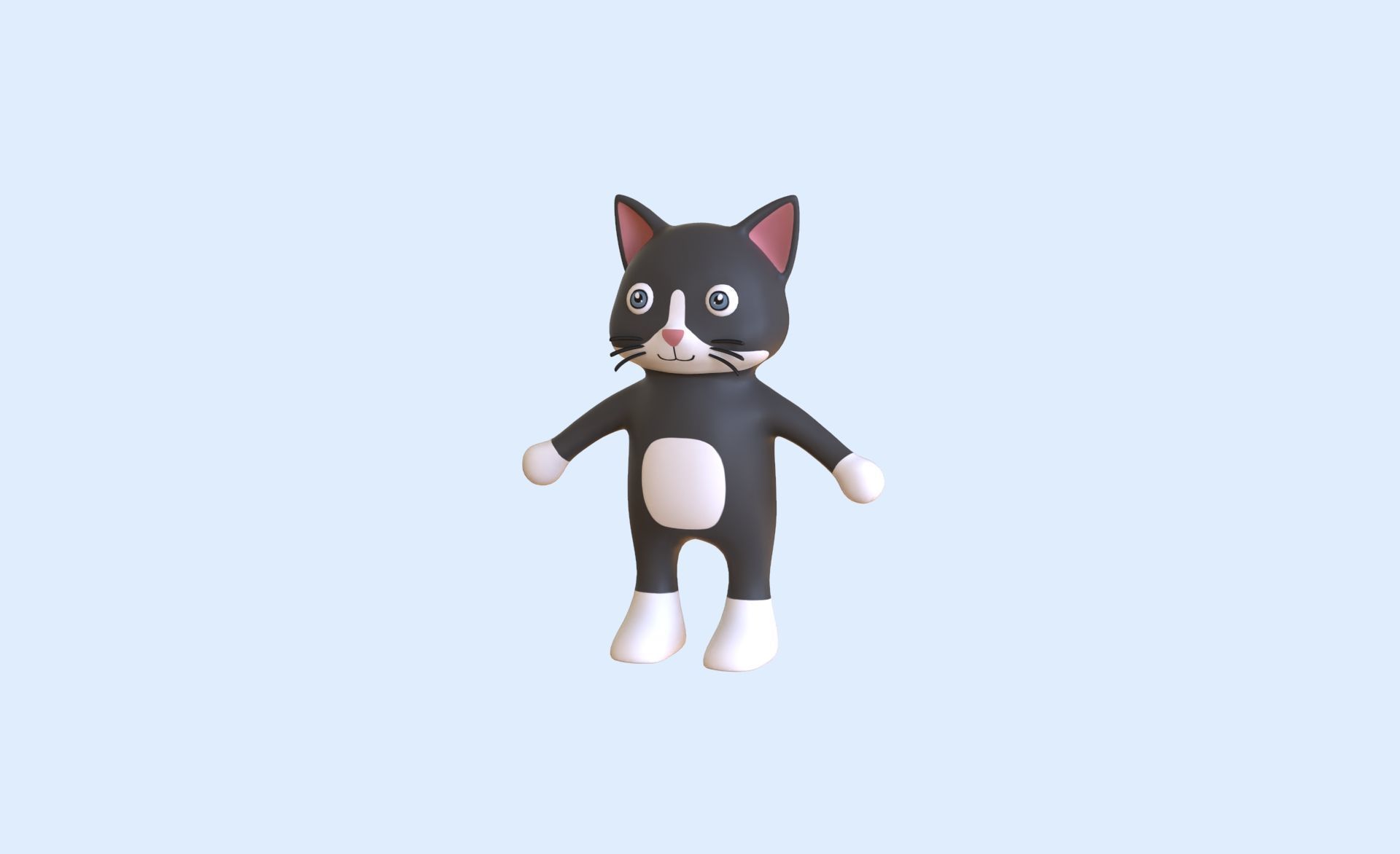 High-Quality 3D Cute Animal Character Pack 01 Low-poly 3D model_31