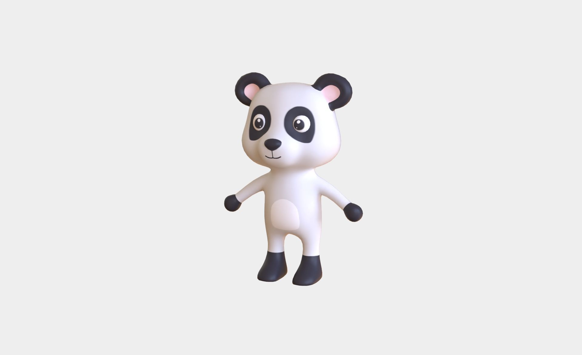 High-Quality 3D Cute Animal Character Pack 01 Low-poly 3D model_21