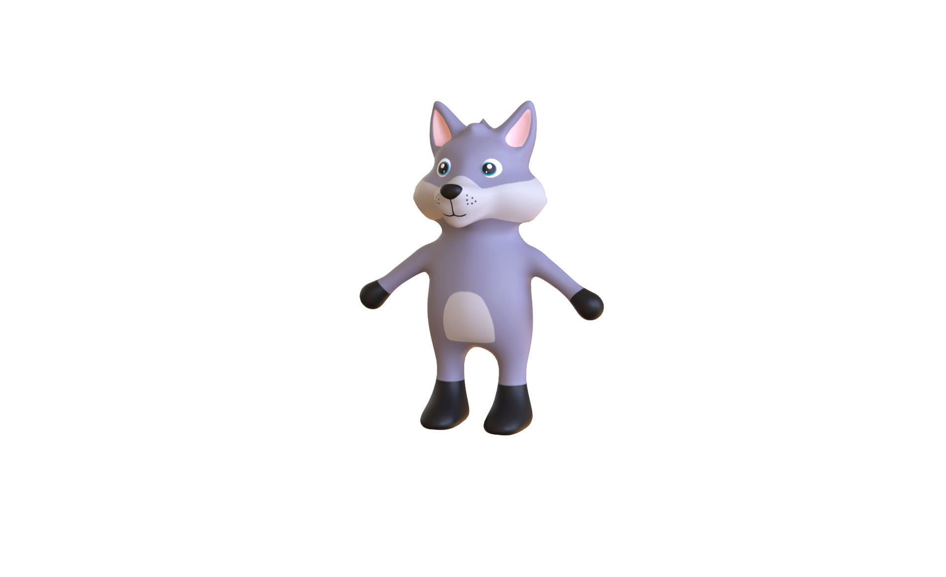 High-Quality 3D Cute Animal Character Pack 01 Low-poly 3D model_28