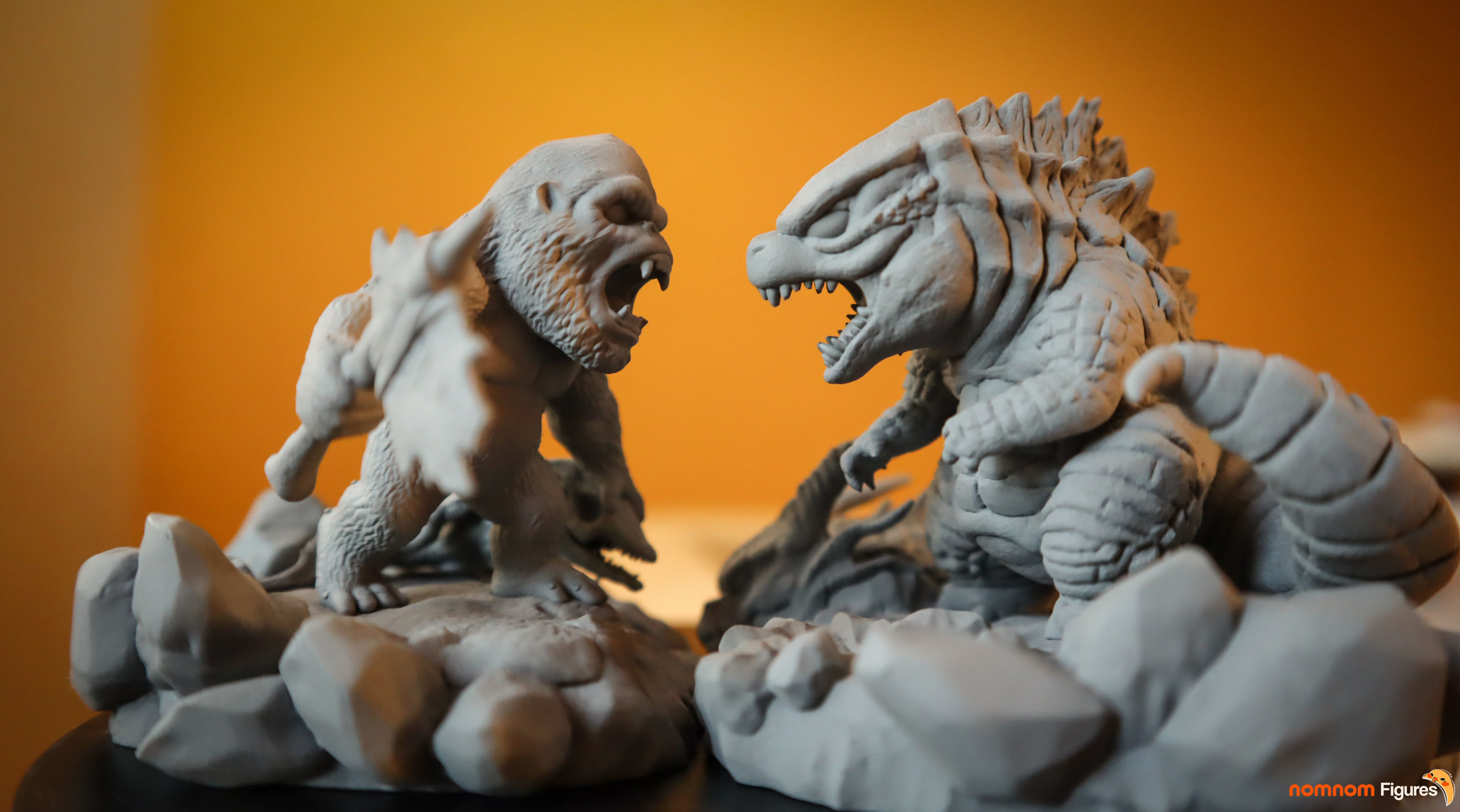 Chibi Kong VS Godzilla 3D print model_6