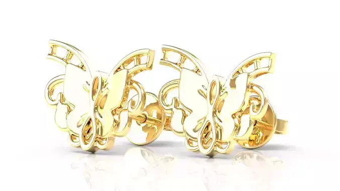 Art Deco Butterfly Stud Earring Series 2