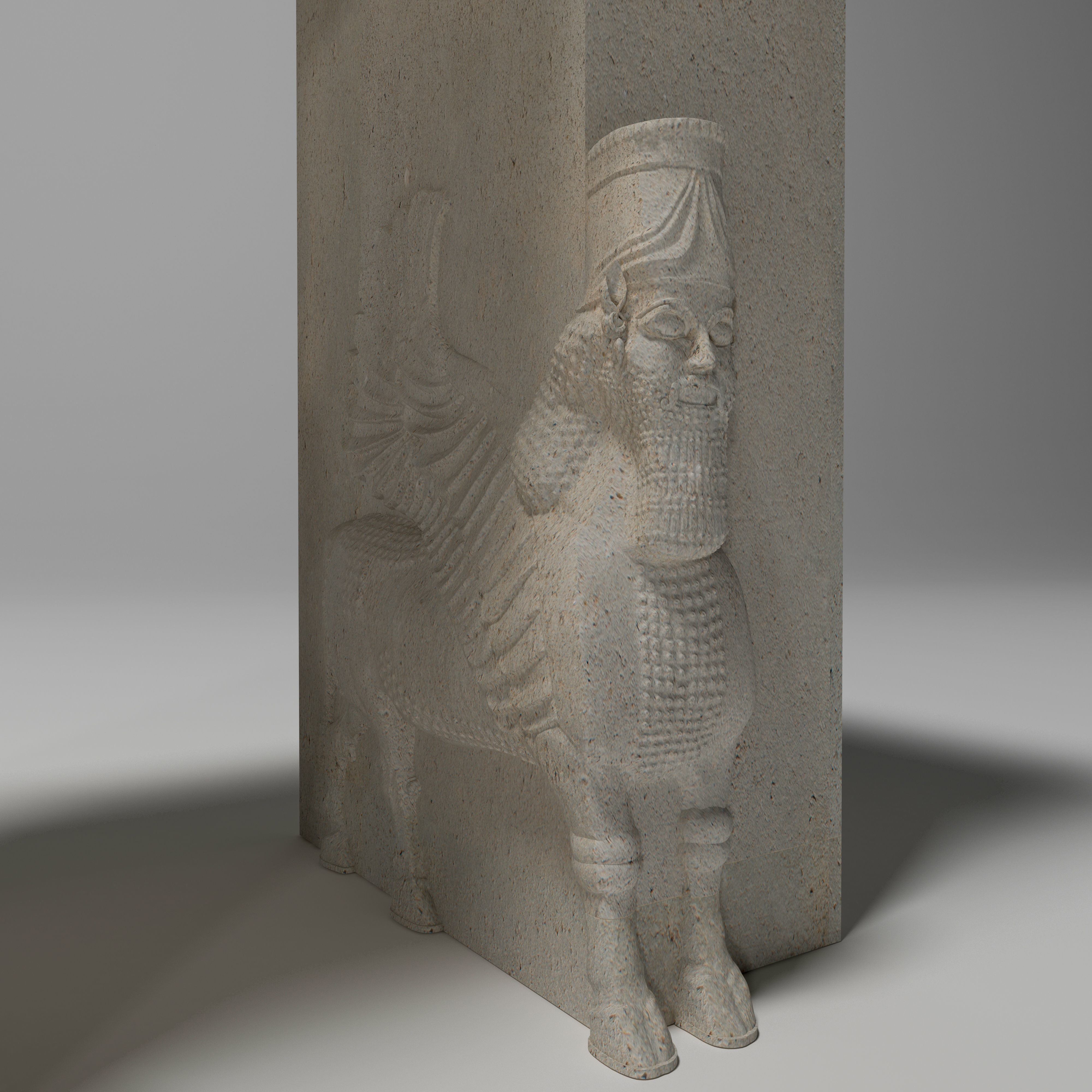 NATIONS GATE OF PERSIAN MATERIALS Low-poly 3D model_2