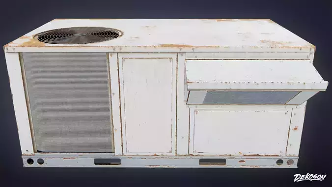 BUILDINGS - Air Conditioner 45 - LOW POLY AND NANITE Low-poly 3D model