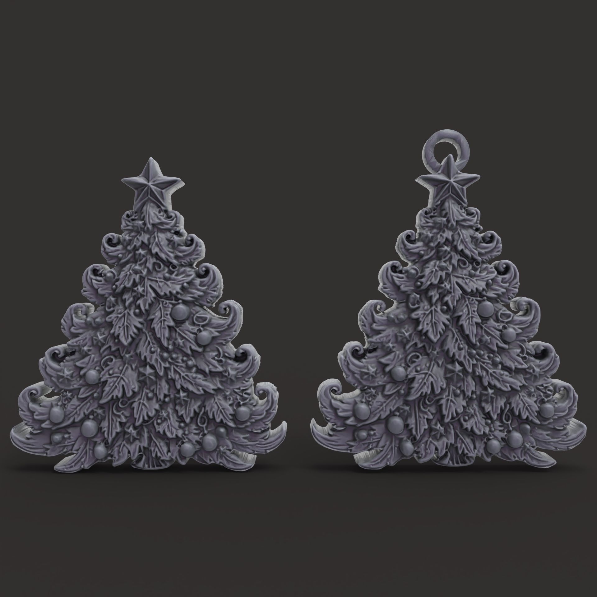 christmastree2 decor  3D print model_5