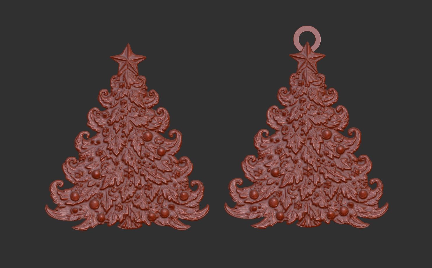 christmastree2 decor  3D print model_1