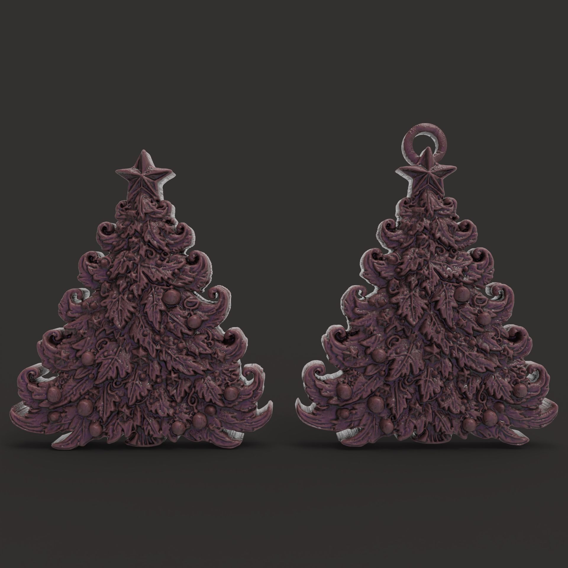 christmastree2 decor  3D print model_4