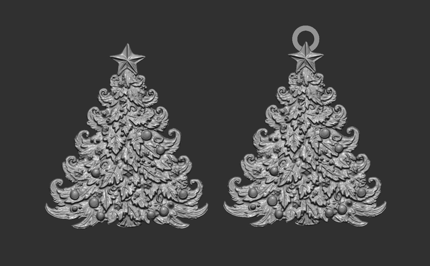 christmastree2 decor  3D print model_2