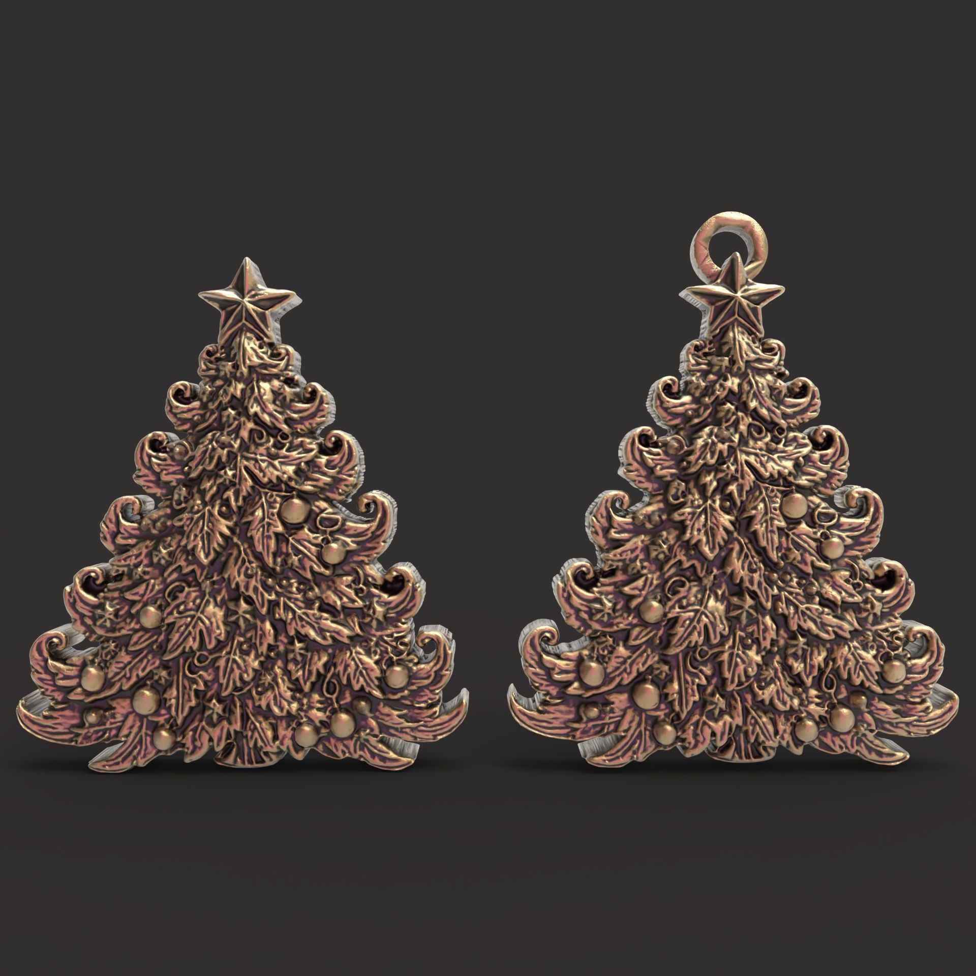 christmastree2 decor  3D print model_3