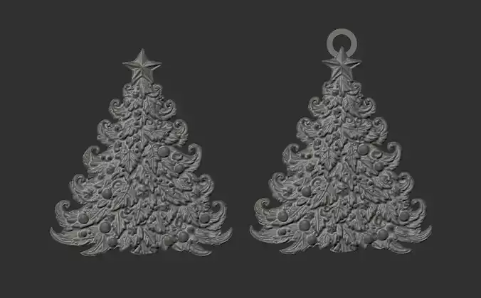 christmastree2 decor  3D print model