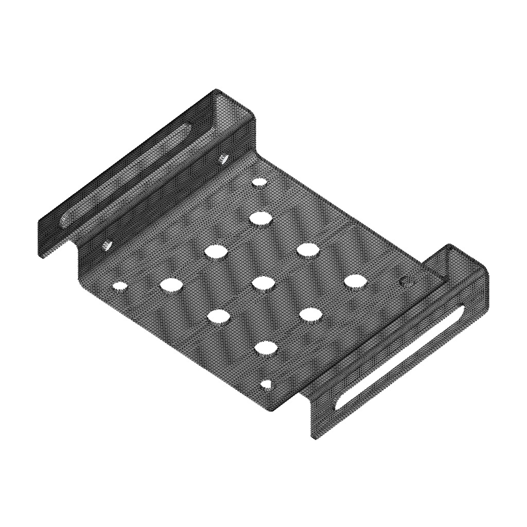 Hard Disk Mounting Bracket 3D print model_4
