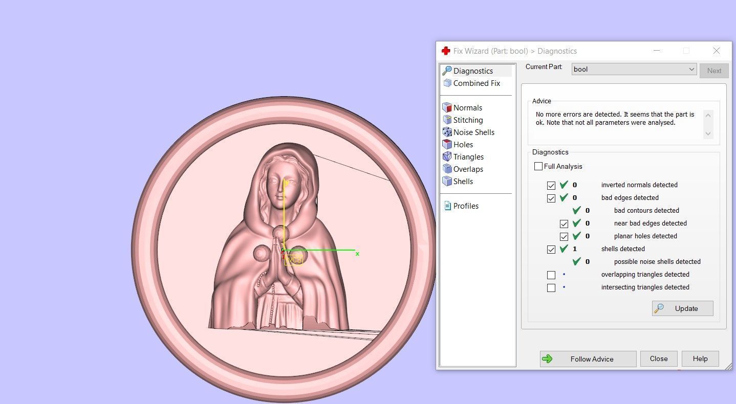 Madonna Pendant 3D print model_3