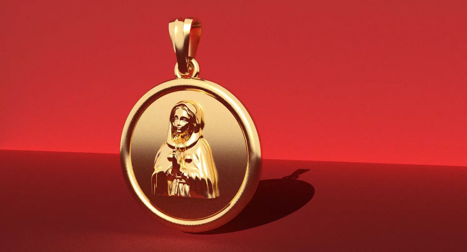 Madonna Pendant 3D print model_0