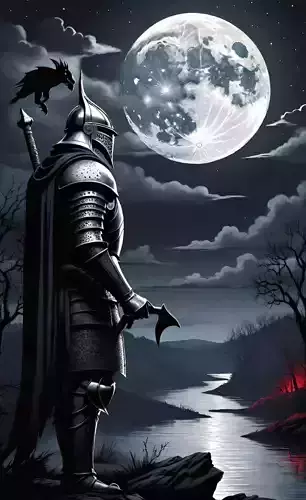 A knight in Middle Ages