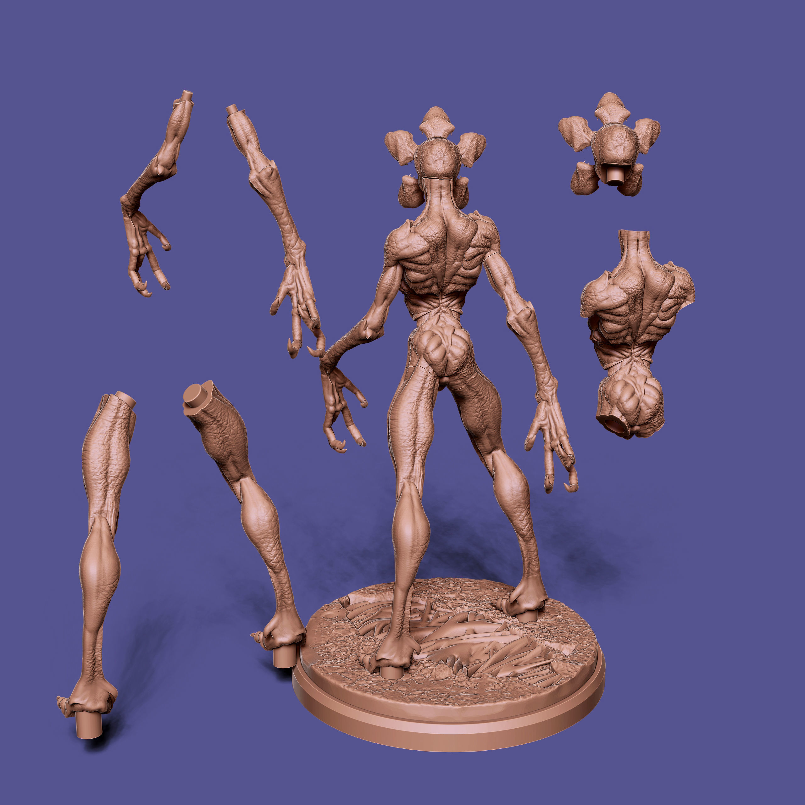 Demogorgon from Stranger Things 3D print model_5