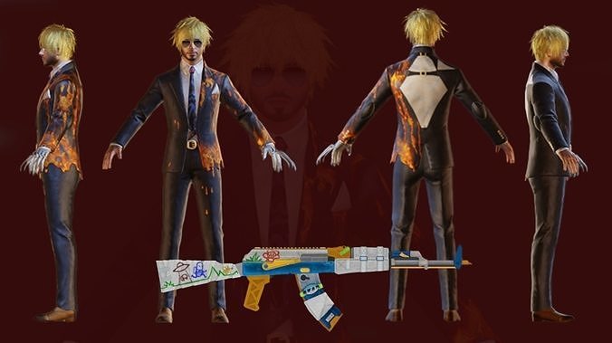 Underworld Aristocrat Set Low-poly 3D model