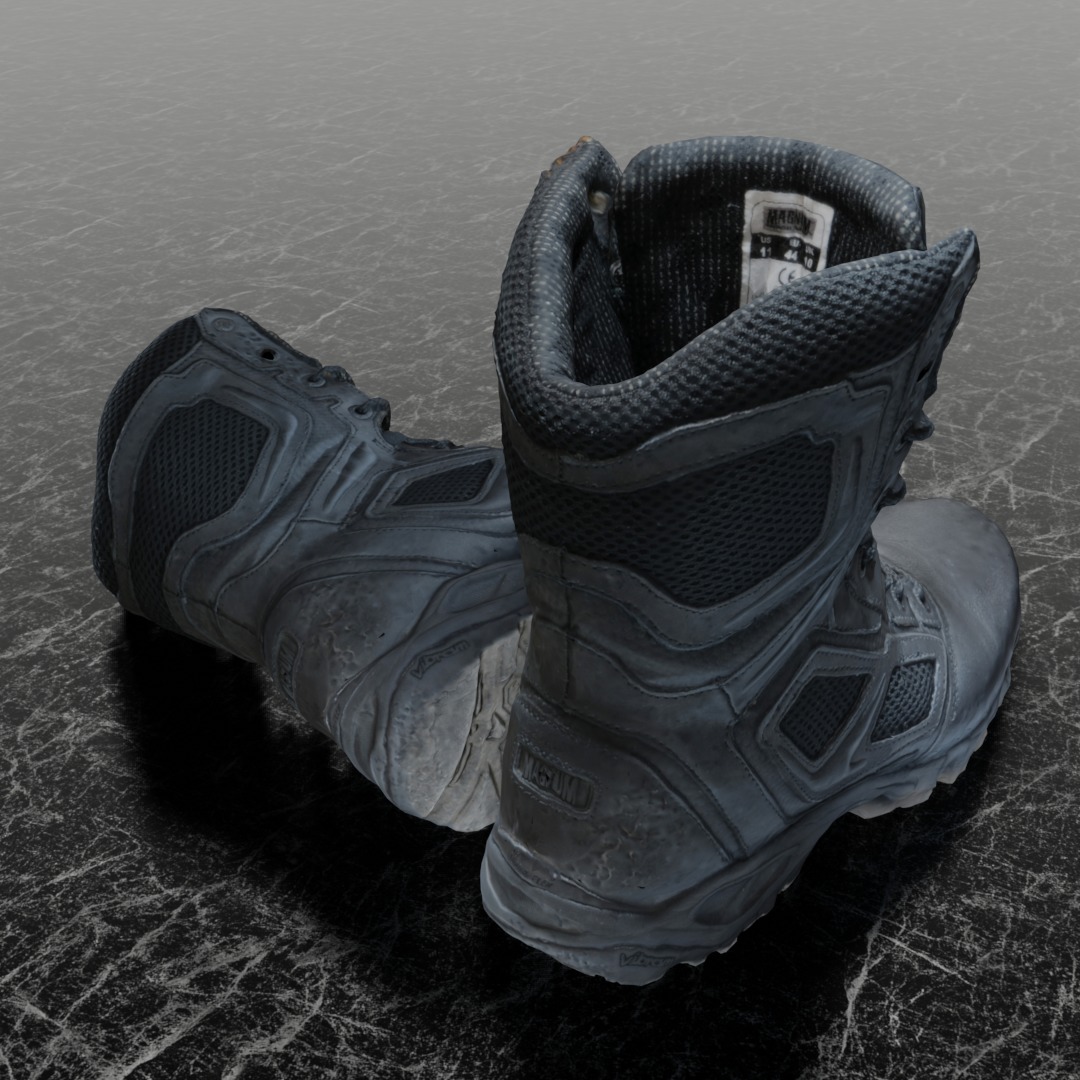 MAGNUM ELITE SPIDER X 3D COMBAT BOOTS 3D model_4
