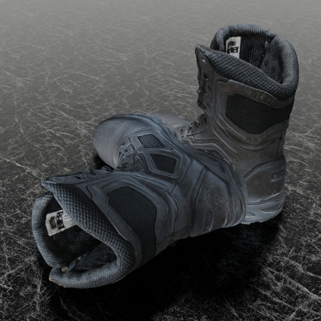 MAGNUM ELITE SPIDER X 3D COMBAT BOOTS 3D model_5