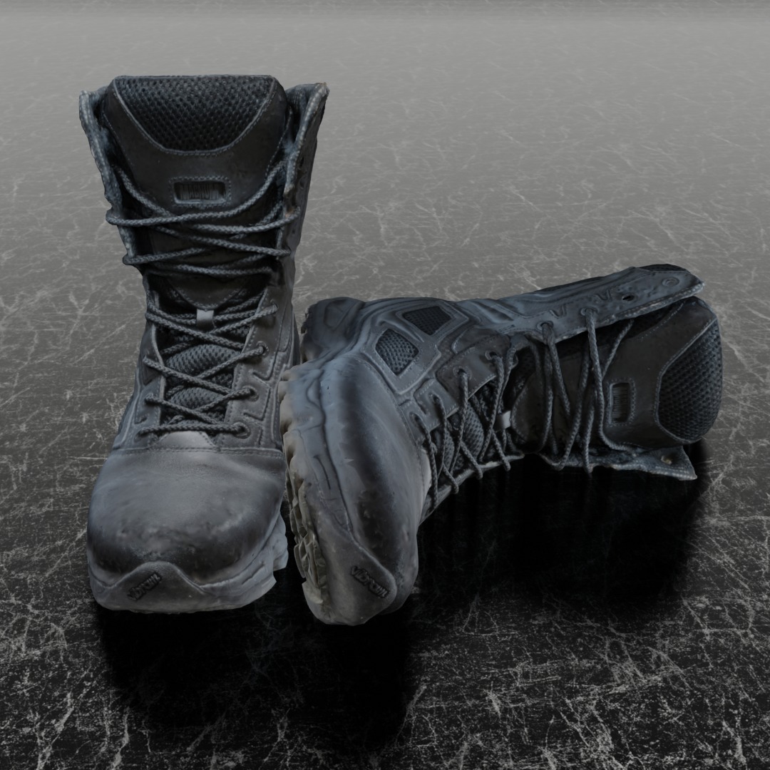 MAGNUM ELITE SPIDER X 3D COMBAT BOOTS 3D model_7