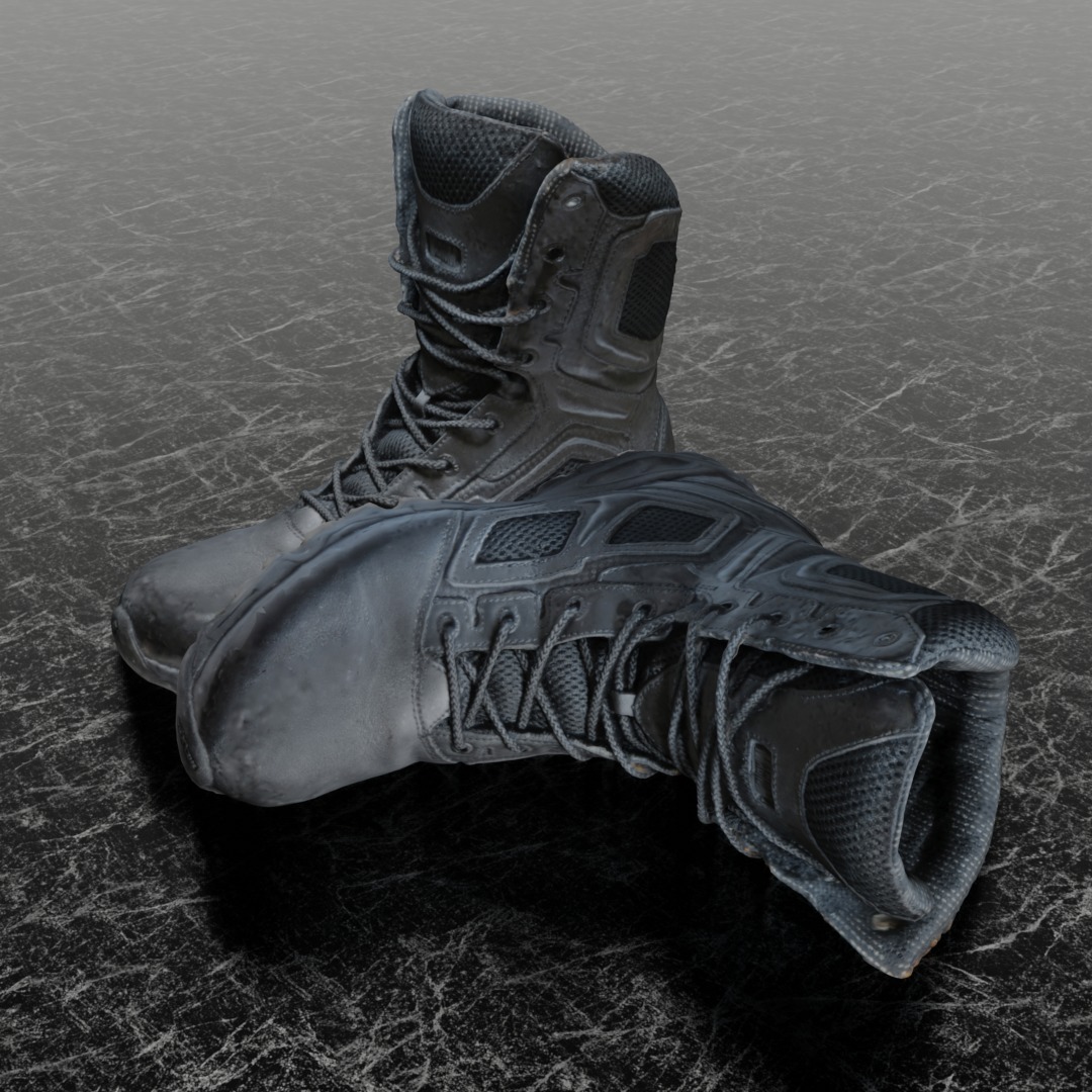 MAGNUM ELITE SPIDER X 3D COMBAT BOOTS 3D model_1