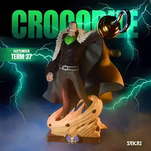 Cocodrile Sculpture Scale 3D print model