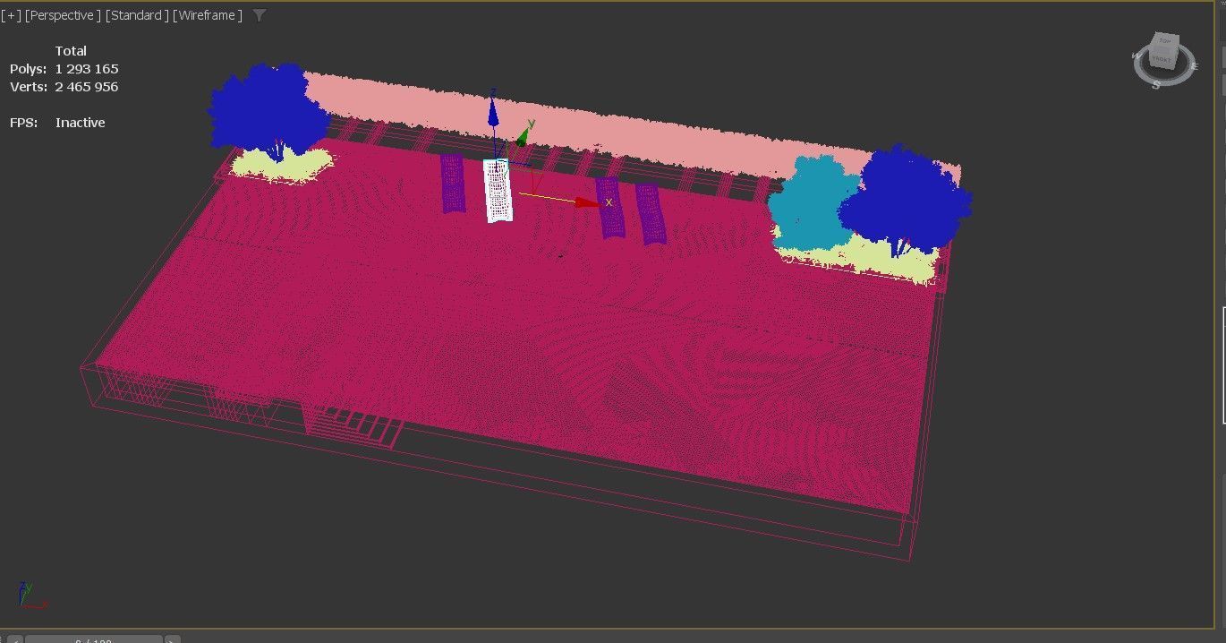 Swimming Pool Low-poly 3D model_8