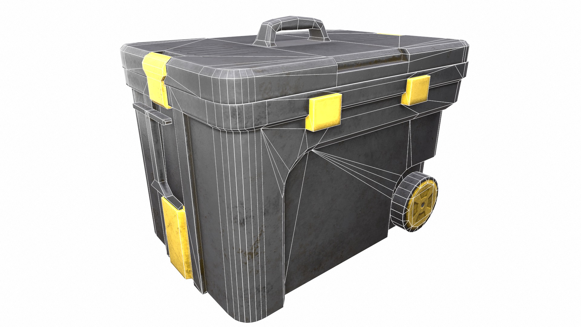 Toolbox Low Poly Low-poly 3D model_9